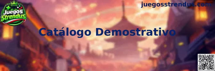 Vista representativa del Catálogo Demostrativo de Juegos Strendus